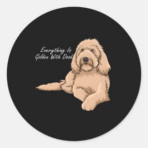 Adesivo Tudo Está Ouro Com Meu Goldendoododle