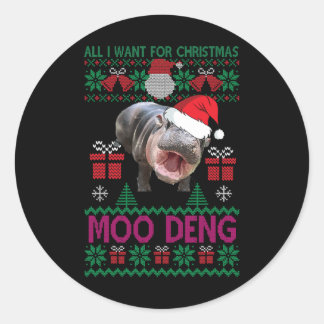 Adesivo Tudo O Que Eu Quero É Moo Deng Hippopotamus