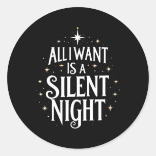 Adesivo Tudo O Que Eu Quero É Um Natal Engraçado De Noite