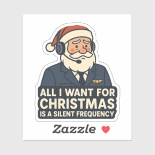 Adesivo Tudo o que Quero no Natal é uma Frequência Clara n