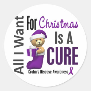 Adesivo Tudo o que quero para a doença de Crohn de Natal