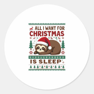 Adesivo Tudo O Que Quero Para O Natal É Dormir.