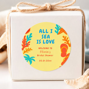 Adesivo Tudo o que Vejo é Amor Boho Costeiro Personalizado