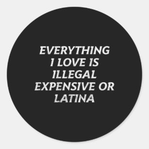 Adesivo Tudo Que Eu Amo É Ilegal Caro Ou Latina (