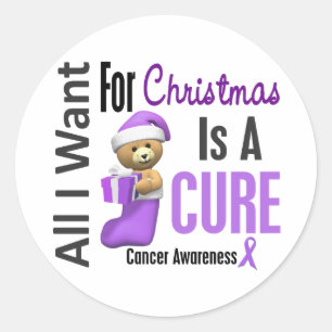 Adesivo Tudo que eu quero para o cancer do Natal