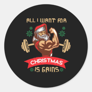 Adesivo Tudo Que Eu Quero Para O Natal É Ganhos Treino De