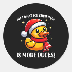 Adesivo Tudo Que Eu Quero Para O Natal É Mais Patos - Rubb