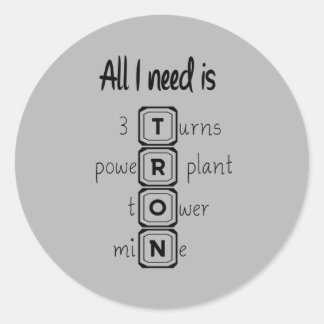 Adesivo Tudo que preciso é do TRON