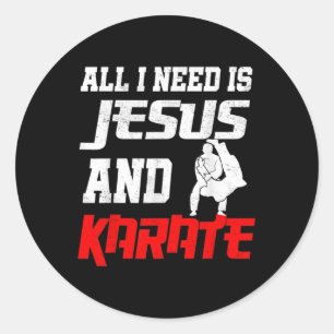 Adesivo Tudo Que Preciso É Jesus E Karate Arts Jesus
