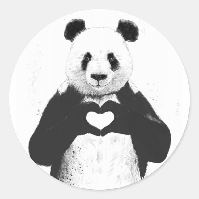 Adesivo Tudo que você precisa é amor (Frente)