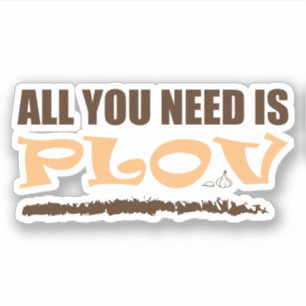 Adesivo Tudo que você precisa é Plov! Uzbeque, Comida do A