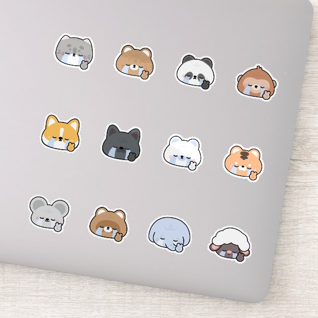 Adesivo Tudo são animais bonitos (Detalhe)