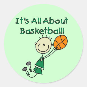 Adesivo Tudo Sobre Camisetas e Presentes de Basquete