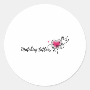 Adesivo Tudo Sobre Namorados De Amor Correspondendo Tatuag
