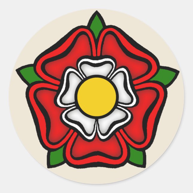 Adesivo Tudor Rosa da Inglaterra, Emblem de Royalty (Frente)