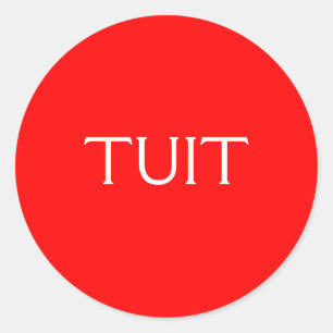 Adesivo TUIT vermelho