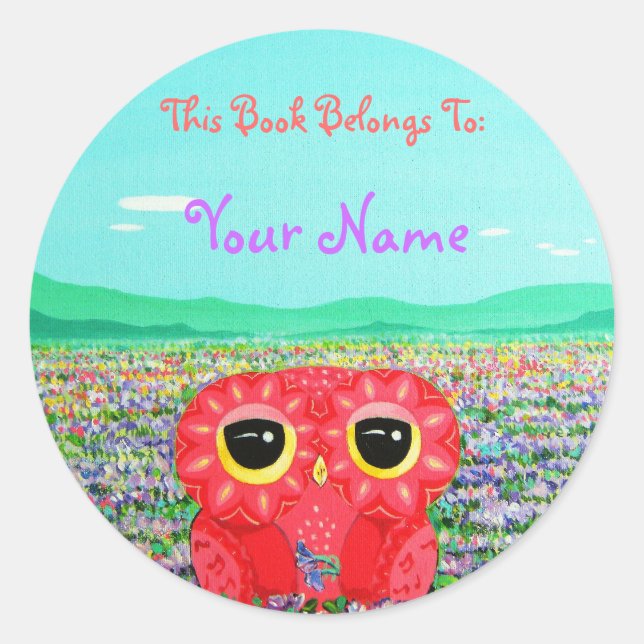 Adesivo Tulip Love Affair - Este Livro Pertence A (Frente)