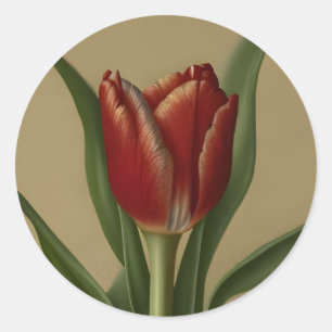Adesivo Tulipa Vermelha chique Adorável