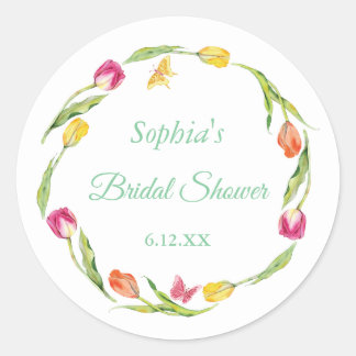 Adesivo Tulipas & Borboletas Chás de Noiva Branco