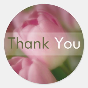 Adesivo Tulipas Rosa ・ Obrigado Sticker