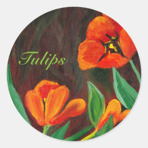 Adesivo Tulipas Vermelhas