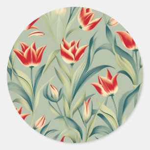 Adesivo Tulipas Vermelhos Vermelhos Vermelhos Vermelhos