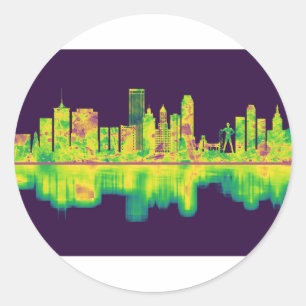 Adesivo Tulsa Oklahoma Skyline