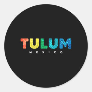 Adesivo Tulum México Colorido Tribal Maia Souvenir Meninos