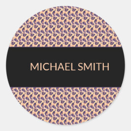 Adesivo Tumbler Térmico de Padrão Leopardo Queniano Bonito