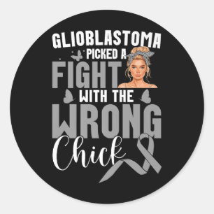 Adesivo Tumor cerebral Combater Glioblasto Pintinho Errado