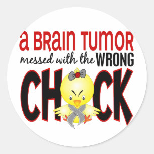 Adesivo Tumor cerebral sujado com o pintinho errado