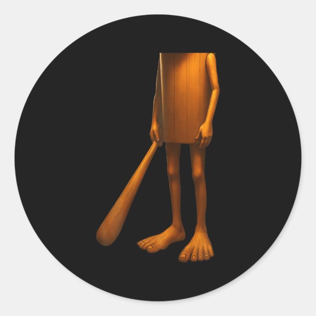 Adesivo Tung Tung Sahur Itália Brainrot Halloween Co (Frente)