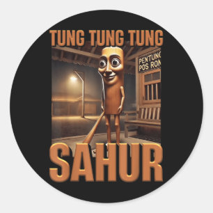 Adesivo Tung Tung Tung Sahur Ai Monster Italiano Brainrot 