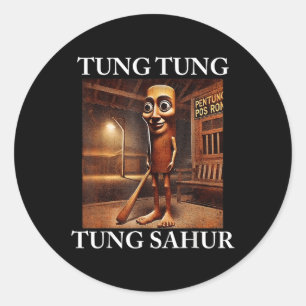 Adesivo Tung Tung Tung Sahur Itália Brainrot Meme Engraçad