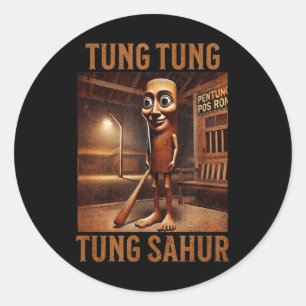 Adesivo Tung Tung Tung Sahur Itália Brainrot Memória