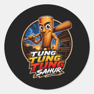 Adesivo Tung Tung Tung Sahur Meme Presentes Italian Brainr