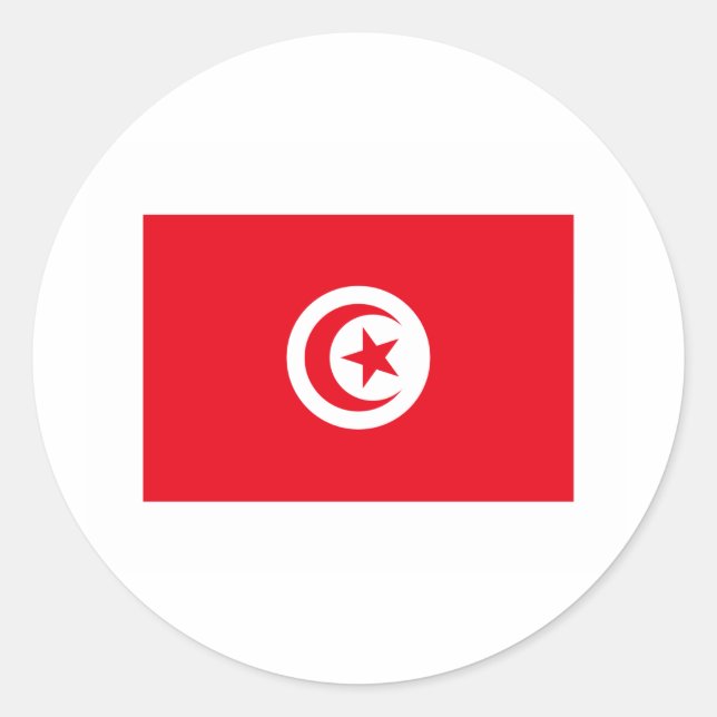 Adesivo Tunísia FLAG International (Frente)