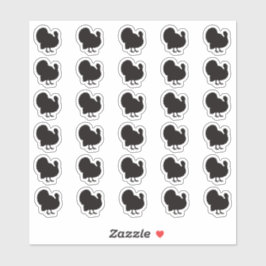 Adesivo Turkey Wedding Place Card Food Meal Menu Choice