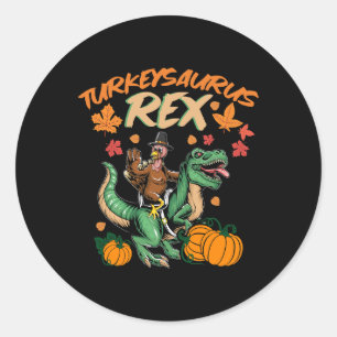 Adesivo Turkeysaurus Rex Dinosaur Trex Turquia Ação de Gra