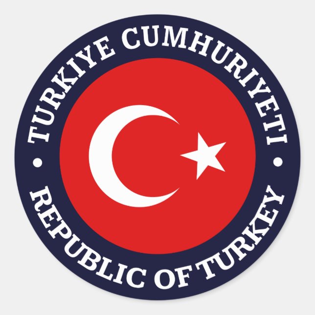Adesivo Turkiye Cumhuriyeti (Frente)