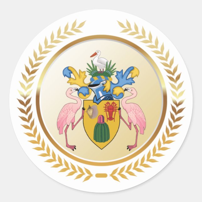 Adesivo Turks & Caicos Casaco de Armas (Frente)