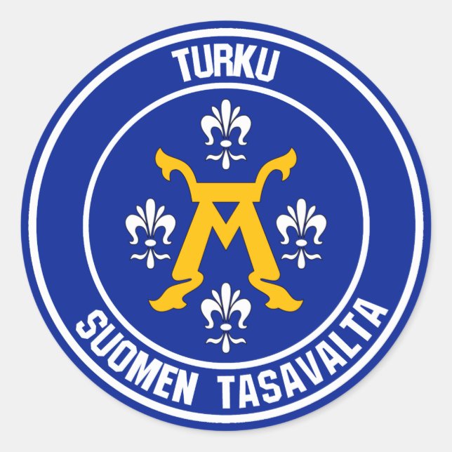 Adesivo Turku Round Emblem (Frente)