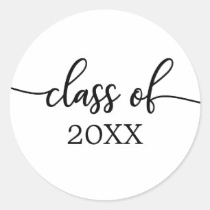 Adesivo Turma de 2021 Caligrafia Chic Simples
