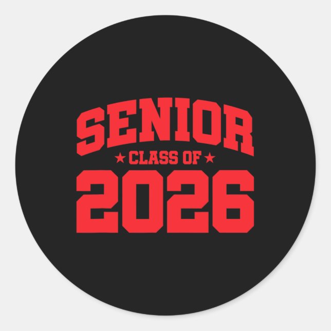 Adesivo Turma de 2026 - Formatura do Último Ano Escolar -  (Frente)