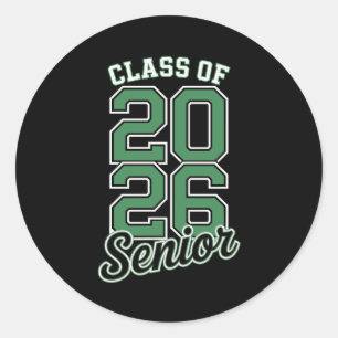 Adesivo Turma De 2026 Graduado Senior Verde Graduação