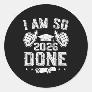 Adesivo Turma de 2026 já era formatura veterano 202
