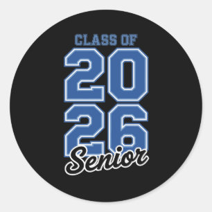 Adesivo Turma De 2026 Senior Azul Graduação Graduado