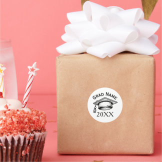 Adesivo Turma de Formatura Minimalista com Pontilhismo 20X