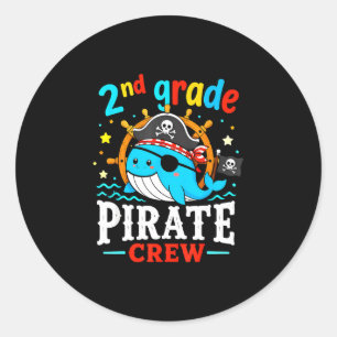 Adesivo turma de pirata da 2ª série baleia professora alun