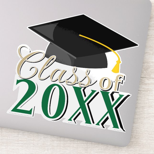 Adesivo Turma de QUALQUER COMBINAÇÃO DE CORES Ano de Gradu (Detalhe)